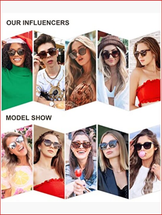 Classic Square Polarized Sunglasses Retro Trendy UV400 Sunnies